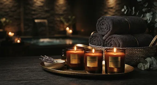 Serene private therapy chambers featuring custom warm lighting and pure organic diffusers