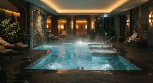 High-end luxury couples massage suite at Pallavi Spa Nallagandla
